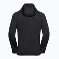 Bluză de trekking pentru bărbați Jack Wolfskin Peak District Hooded Full Zip black 8