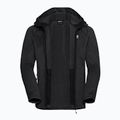 Bluză de trekking pentru bărbați Jack Wolfskin Peak District Hooded Full Zip black 9