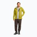 Bluză de trekking pentru bărbați Jack Wolfskin Peak District Hooded Full Zip chartreuse 2