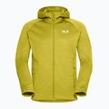 Bluză de trekking pentru bărbați Jack Wolfskin Peak District Hooded Full Zip chartreuse 7