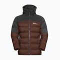 Geacă cu puf pentru bărbați Jack Wolfskin Nebelhorn Down Hoody hot choc 7