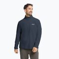 Bluză fleece pentru bărbați Jack Wolfskin Taunus 100 Half Zip midnight sky