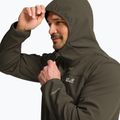 Geacă rezistentă la vânt pentru bărbați Jack Wolfskin Wild Winds Hooded obsidian moss 4