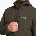 Geacă rezistentă la vânt pentru bărbați Jack Wolfskin Wild Winds Hooded obsidian moss 5