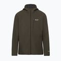 Geacă rezistentă la vânt pentru bărbați Jack Wolfskin Wild Winds Hooded obsidian moss 8