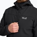 Geacă rezistentă la vânt pentru bărbați Jack Wolfskin Wild Winds Hooded black 5