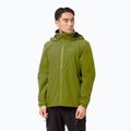 Jack Wolfskin Evandale jachetă de ploaie pentru bărbați verde 1111131_4131_003