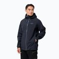 Jack Wolfskin jachetă de ploaie pentru bărbați Highest Peak albastru marin 1115131_1033_005