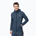 Jack Wolfskin bărbați Hydro Grid fleece sweatshirt albastru marin 1710001_1383
