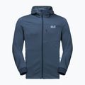 Jack Wolfskin bărbați Hydro Grid fleece sweatshirt albastru marin 1710001_1383 6