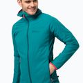 Jack Wolfskin jachetă de schi pentru bărbați Alpspitze Ins Hoody verde 1206781_1124