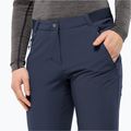Pantaloni softshell pentru feme Jack Wolfskin Geigelstein Slim night blue 3