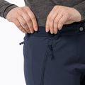 Pantaloni softshell pentru feme Jack Wolfskin Geigelstein Slim night blue 5