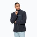 Jack Wolfskin bluză de bărbați Kingsway fleece sweatshirt albastru marin 1709002