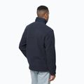 Jack Wolfskin bluză de bărbați Kingsway fleece sweatshirt albastru marin 1709002 2
