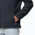 Jack Wolfskin bluză de bărbați Kingsway fleece sweatshirt albastru marin 1709002 3