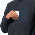 Jack Wolfskin bluză de bărbați Kingsway fleece sweatshirt albastru marin 1709002 4