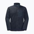 Jack Wolfskin bluză de bărbați Kingsway fleece sweatshirt albastru marin 1709002 6