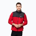 Jack Wolfskin bărbați Dna Grizzly fleece sweatshirt roșu 1709982