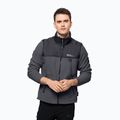 Jack Wolfskin bluză de bărbați Dna Grizzly gri fleece sweatshirt 1709982