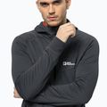 Tricou bărbătesc Jack Wolfskin Hydro Grid cu glugă FZ fleece gri 1710002 3