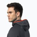 Tricou bărbătesc Jack Wolfskin Hydro Grid cu glugă FZ fleece gri 1710002 4