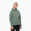 Jachetă softshell pentru femei Jack Wolfskin Bornberg Hoody verde 1307691