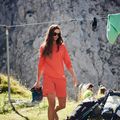 Pantaloni scurți de trekking pentru femei Jack Wolfskin Hilltop Trail portocalii 1505462 5