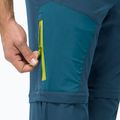 Pantaloni bărbătești softshellJack Wolfskin Glastal Zip Away albastru marin 1508301 5