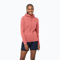Bluză de trekking pentru femei Jack Wolfskin Modesto Hooded roză 1706254