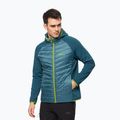 Geacă hibrid pentru bărbați Jack Wolfskin Routeburn Pro Hybrid albastră 1710511