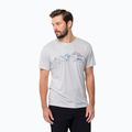 Tricou de trekking pentru bărbați Jack Wolfskin Peak Graphic alb 1807183