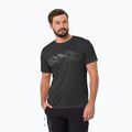 Tricou de trekking pentru bărbați Jack Wolfskin Peak Graphic negru 1807183