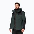 Jack Wolfskin jachetă de ploaie Jasper 3in1 pentru bărbați, negru măsliniu 2
