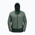 Jachetă de ploaie pentru bărbați Jack Wolfskin Alpspitze Ins Hybrid hedge verde pentru bărbați 8