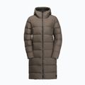 Palton de puf pentru femei Jack Wolfskin Frozen Palace cold coffee 6