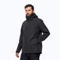 Jack Wolfskin jachetă de ploaie pentru bărbați Feldberg Luntal 3in1 negru 2