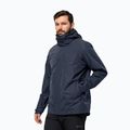 Jack Wolfskin jachetă de ploaie pentru bărbați Feldberg Luntal 3in1 albastru noapte 2