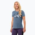 Tricou de trekking pentru femei Jack Wolfskin Vonnan S/S Graphic elemental blue