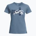 Tricou de trekking pentru femei Jack Wolfskin Vonnan S/S Graphic elemental blue 4