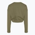 Hanorac pentru femei adidas Hyperglam Crop Crew focus olive 2