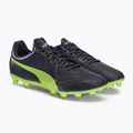 PUMA King Hero 21 FG ghete de fotbal pentru bărbați negru-verde 106554 05 4