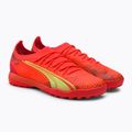 PUMA ghete de fotbal pentru bărbați Ultra Ultimate Cage portocaliu 106893 03 4