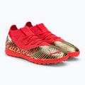 Ghete de fotbal pentru copii PUMA Future Z 3.4 Neymar Jr. TT portocaliu și auriu 107108 01 4
