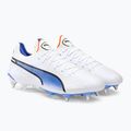 PUMA King Ultimate MXSG ghete de fotbal pentru bărbați puma alb/puma negru/blue glimmer/ultra orange 4