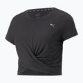 Tricou de yoga pentru femei PUMA Studio Yogini Lite Twist negru 523164 01