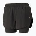 Pantaloni scurți de alergare pentru femei PUMA Run Favorite Woven 2In1 3" negru 523181 01