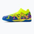 PUMA Future Match Energy IT + Mid Jr ghete de fotbal pentru copii ultra albastru/alerta galbenă/roz luminos 10