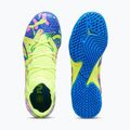 PUMA Future Match Energy IT + Mid Jr ghete de fotbal pentru copii ultra albastru/alerta galbenă/roz luminos 15