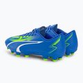 Ghete de fotbal pentru bărbați PUMA Ultra Play FG/AG ultra blue/puma white/pro green 3